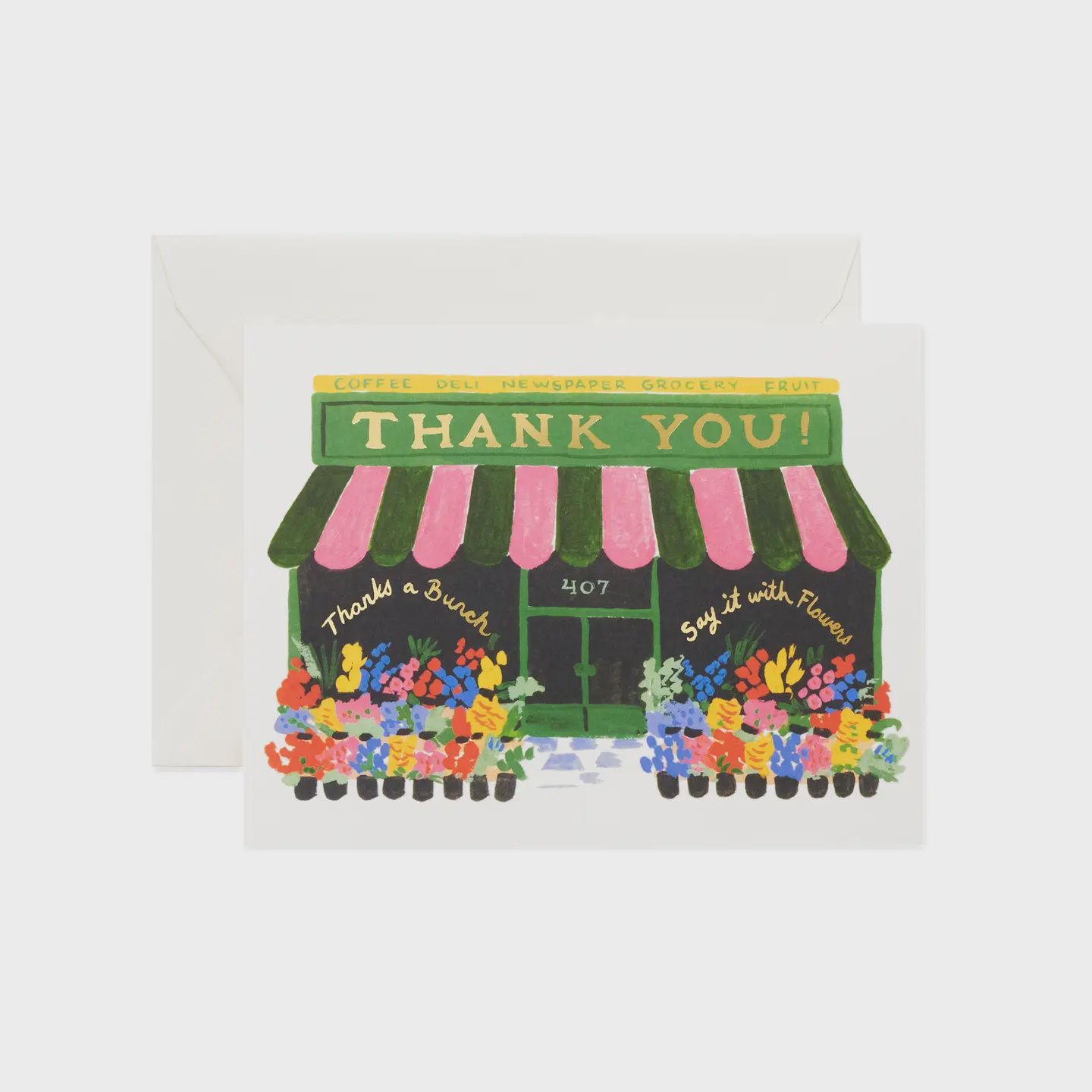 FLOWER SHOP THANK YOU CARD