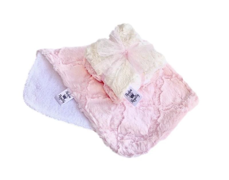 Girly Girl Burp Cloth Set