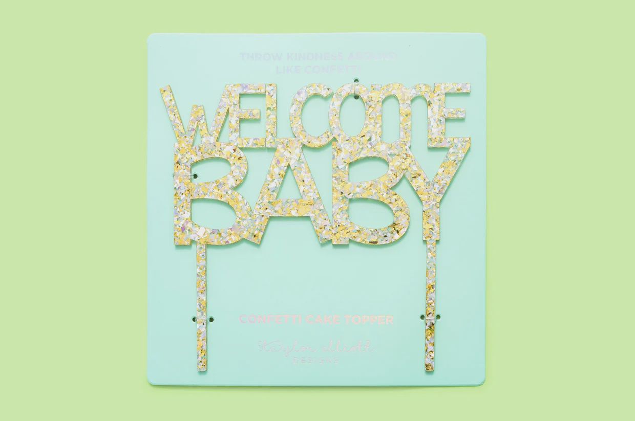&quot;WELCOME BABY&quot; CAKE TOPPER