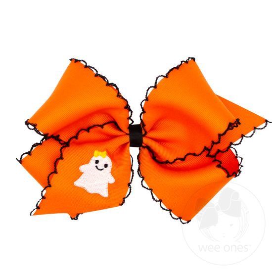 KING EMBROIDERED ORANGE GHOST BOW