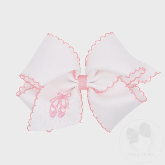KING EMBROIDERY BALLET SLIPPER BOW