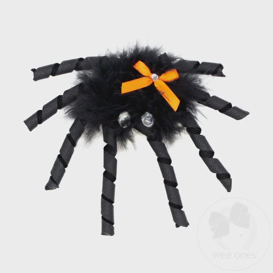 FUZZY SPIDER BOW CLIP