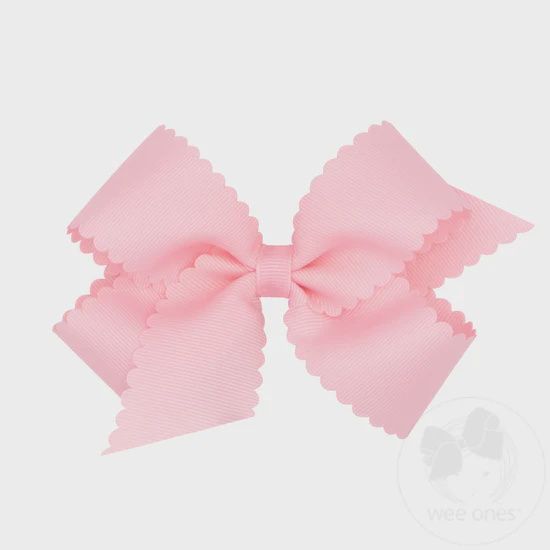 MEDIUM SCALLOPED EDGE BOW