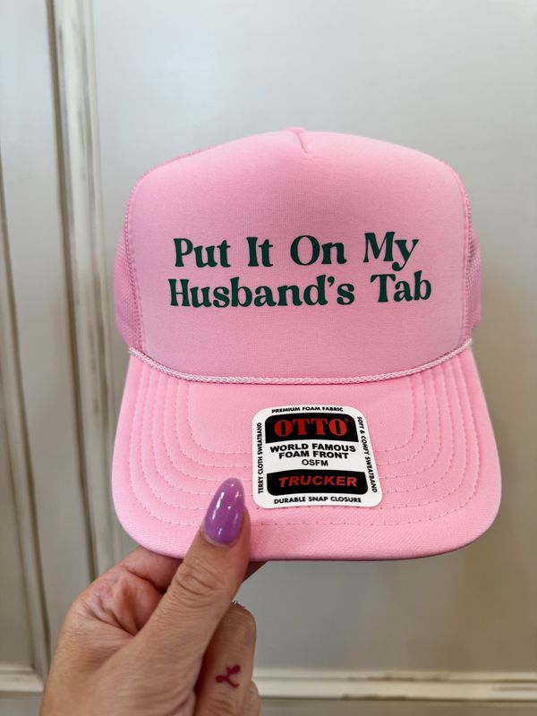 HUSBAND’S TAB HAT- LIGHT PINK