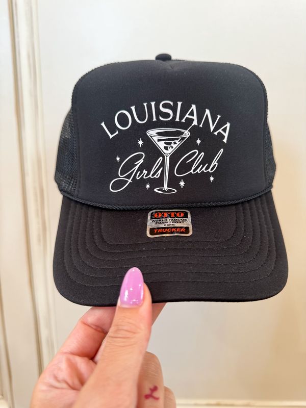 LOUISIANA GIRLS CLUB HAT- BLACK