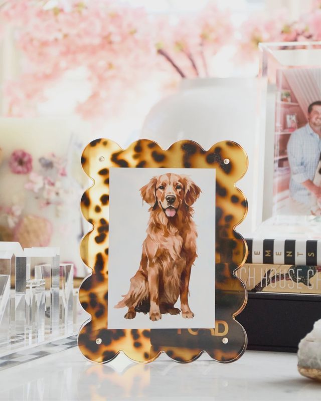 TORTOISE ACRYLIC PICTURE FRAME
