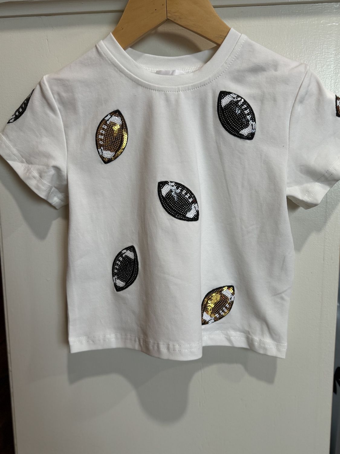 BLACK &amp; GOLD FOOTBALL SHIRT