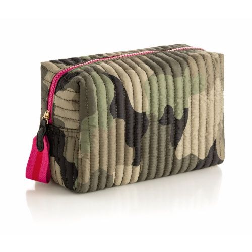 EZRA LARGE BOXY COSMETIC POUCH- CAMO