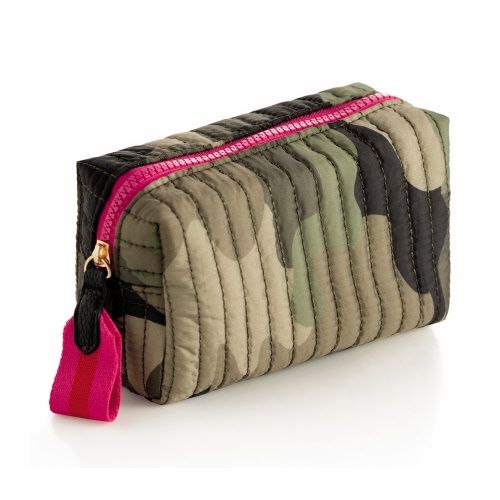 EZRA SMALL BOXY COSMETIC POUCH- CAMO