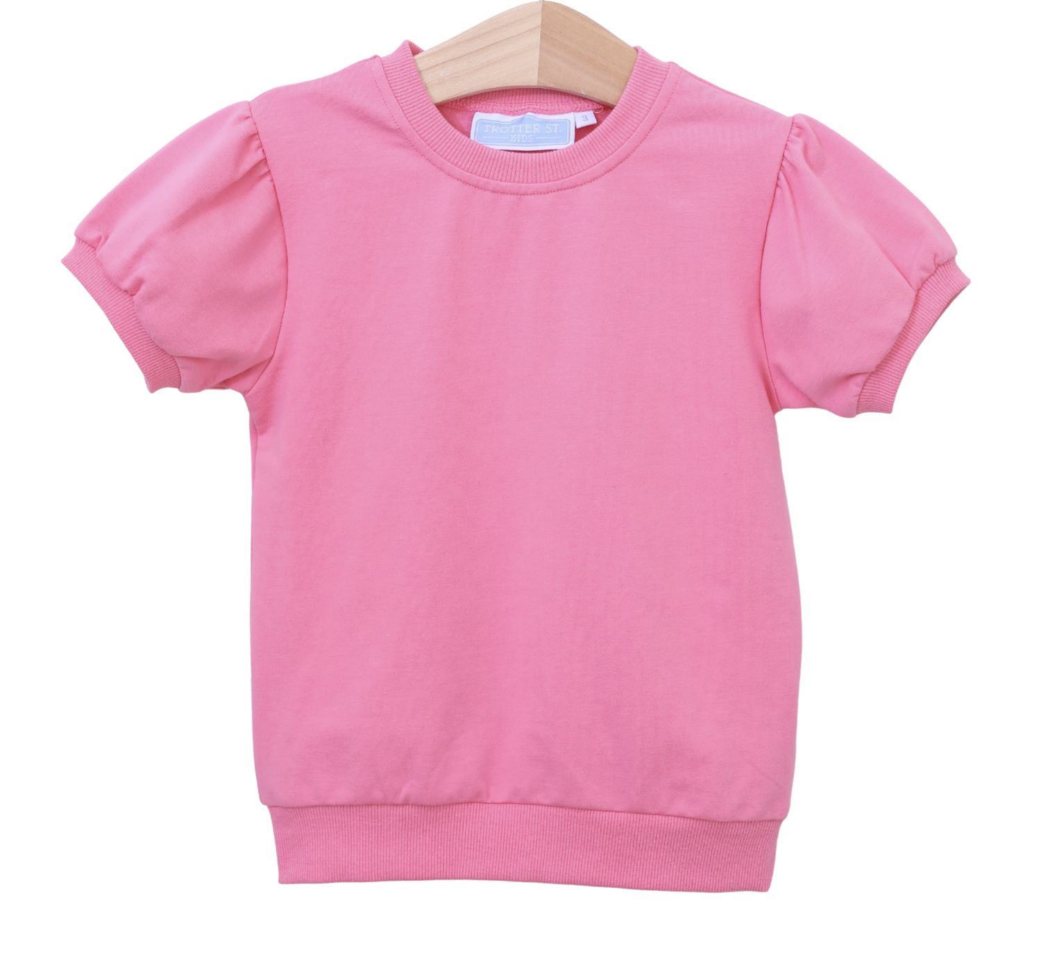 LANDRY PUFF SLEEVE TOP, Size: 2, Colour: PINK