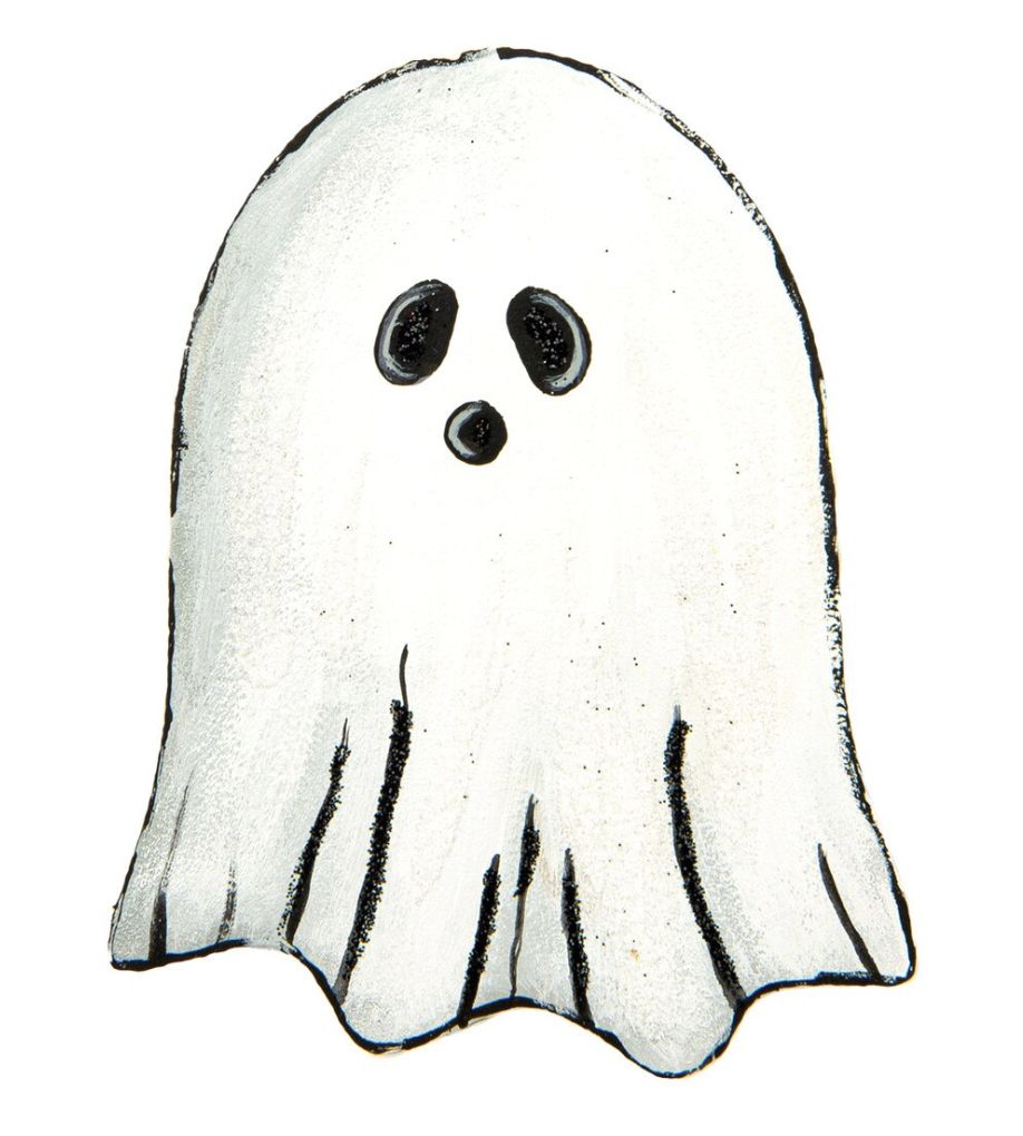 LINED GHOST PUMPKIN POKE