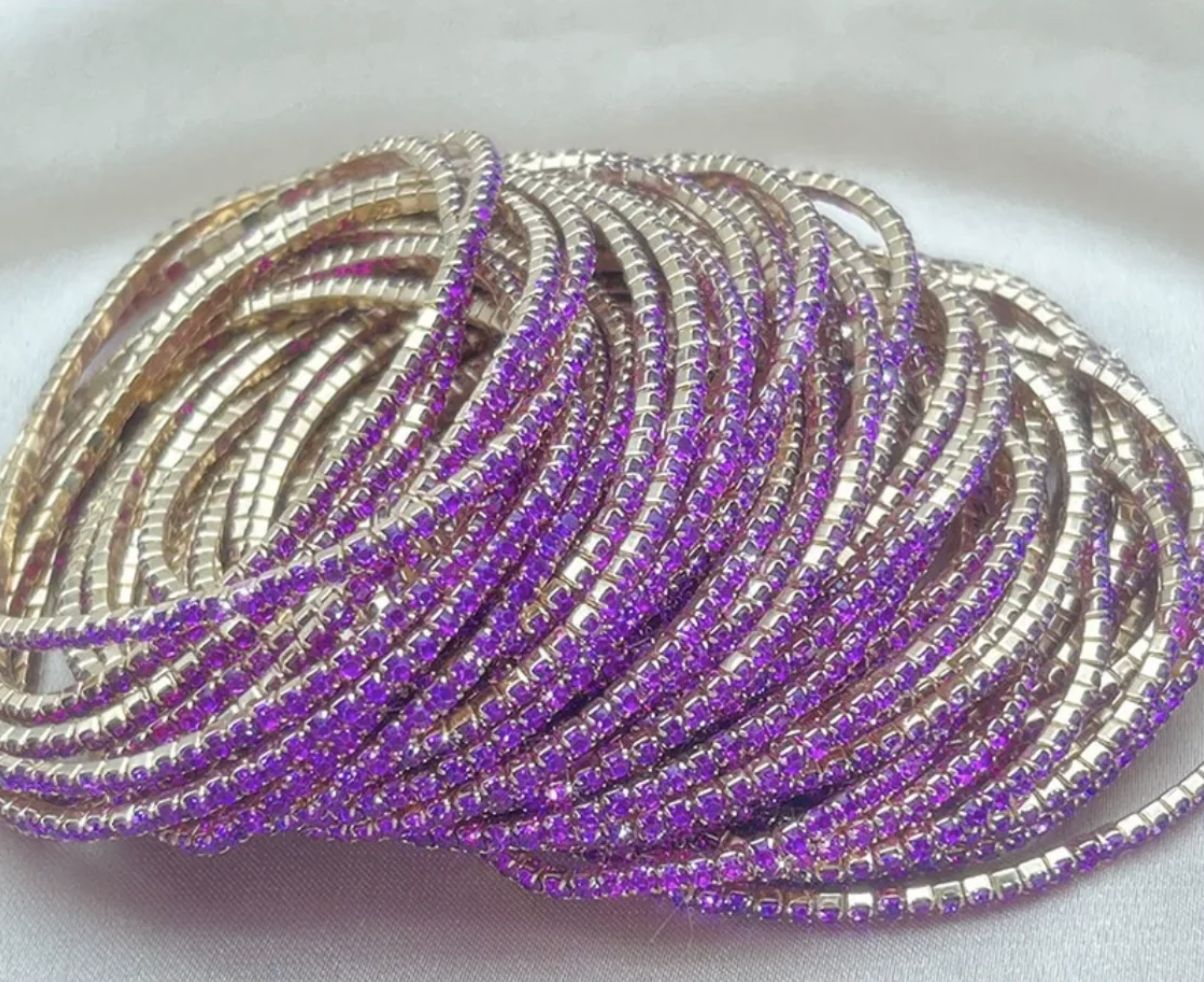 SHIMMER BRACELETS- PURPLE