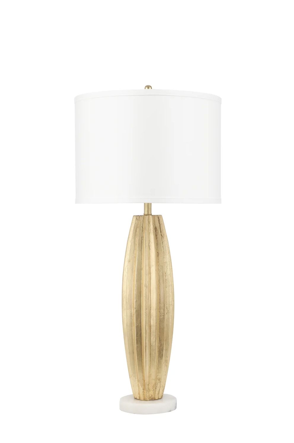 GOLD FLUTED LAMP