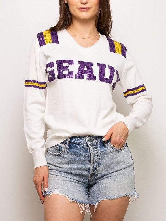 GEAUX JERSEY SWEATER