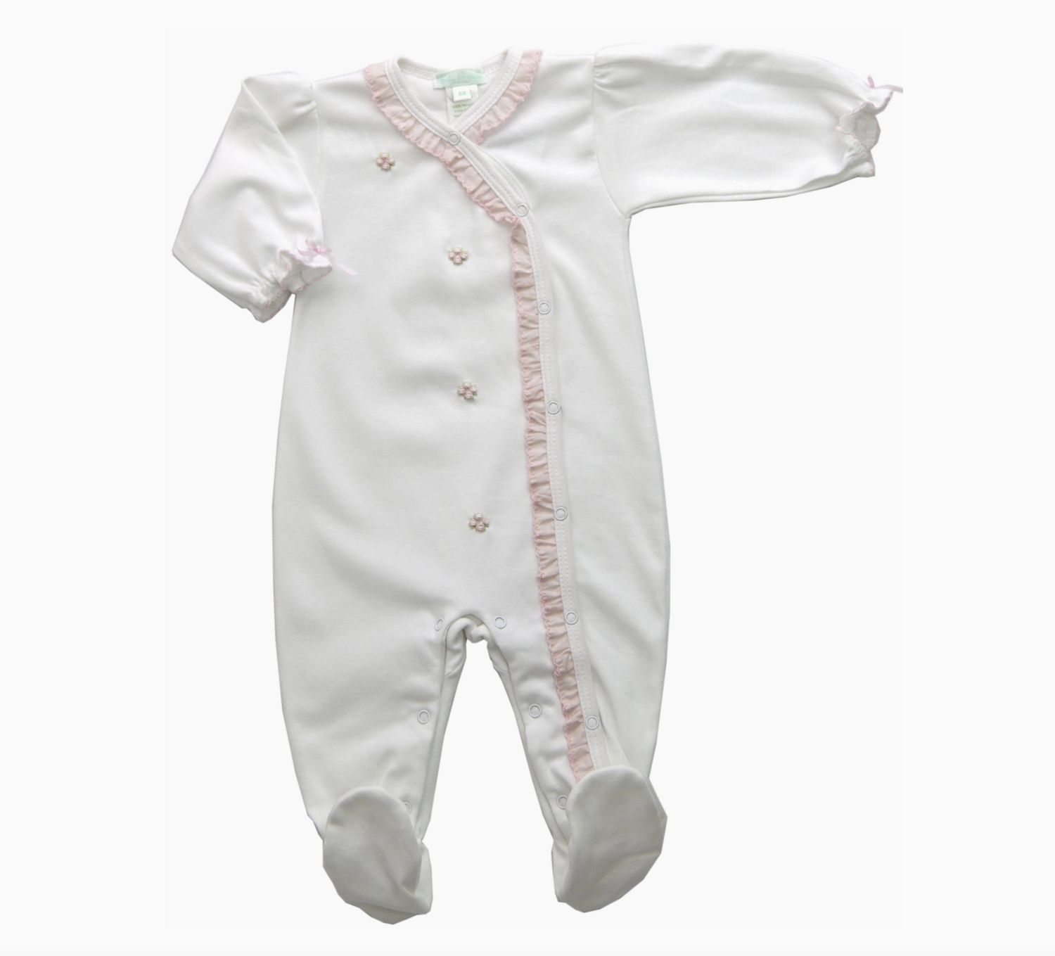 BRIELLE PIMA COTTON BABY FOOTIE