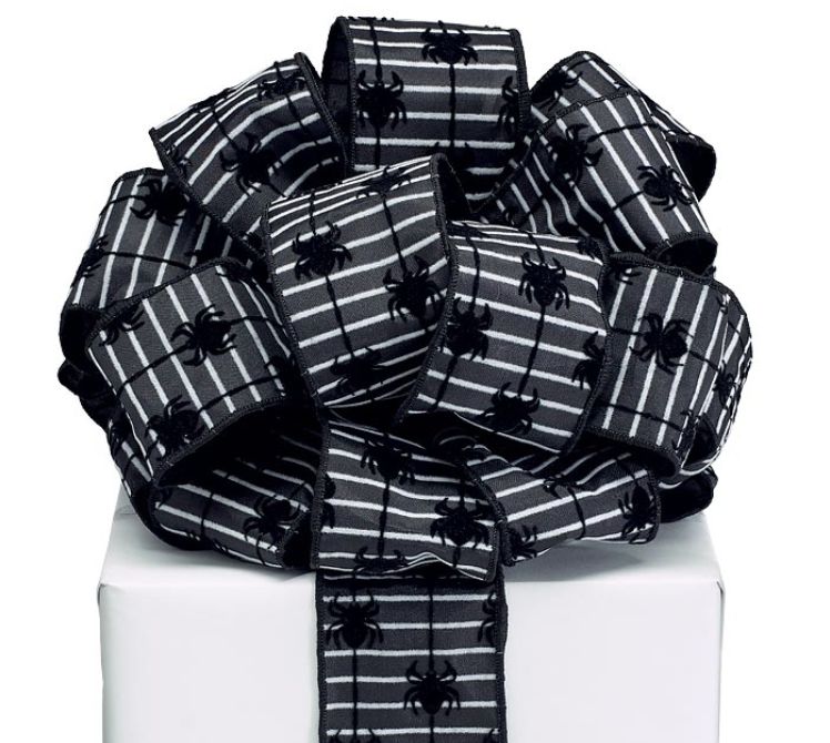 RIBBON- BLACK SPIDERS