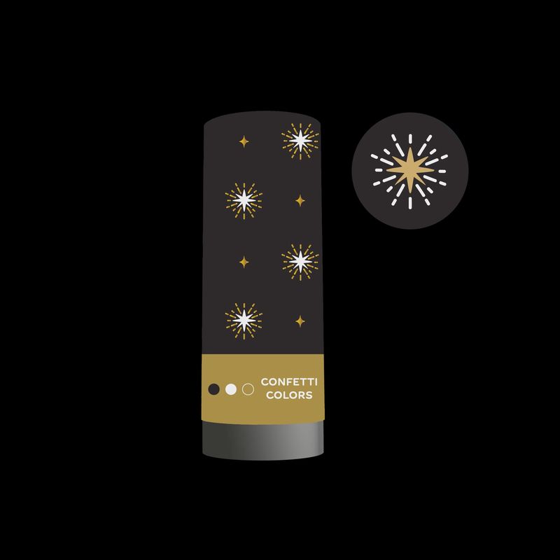 NEW YEARS CONFETTI POPPER