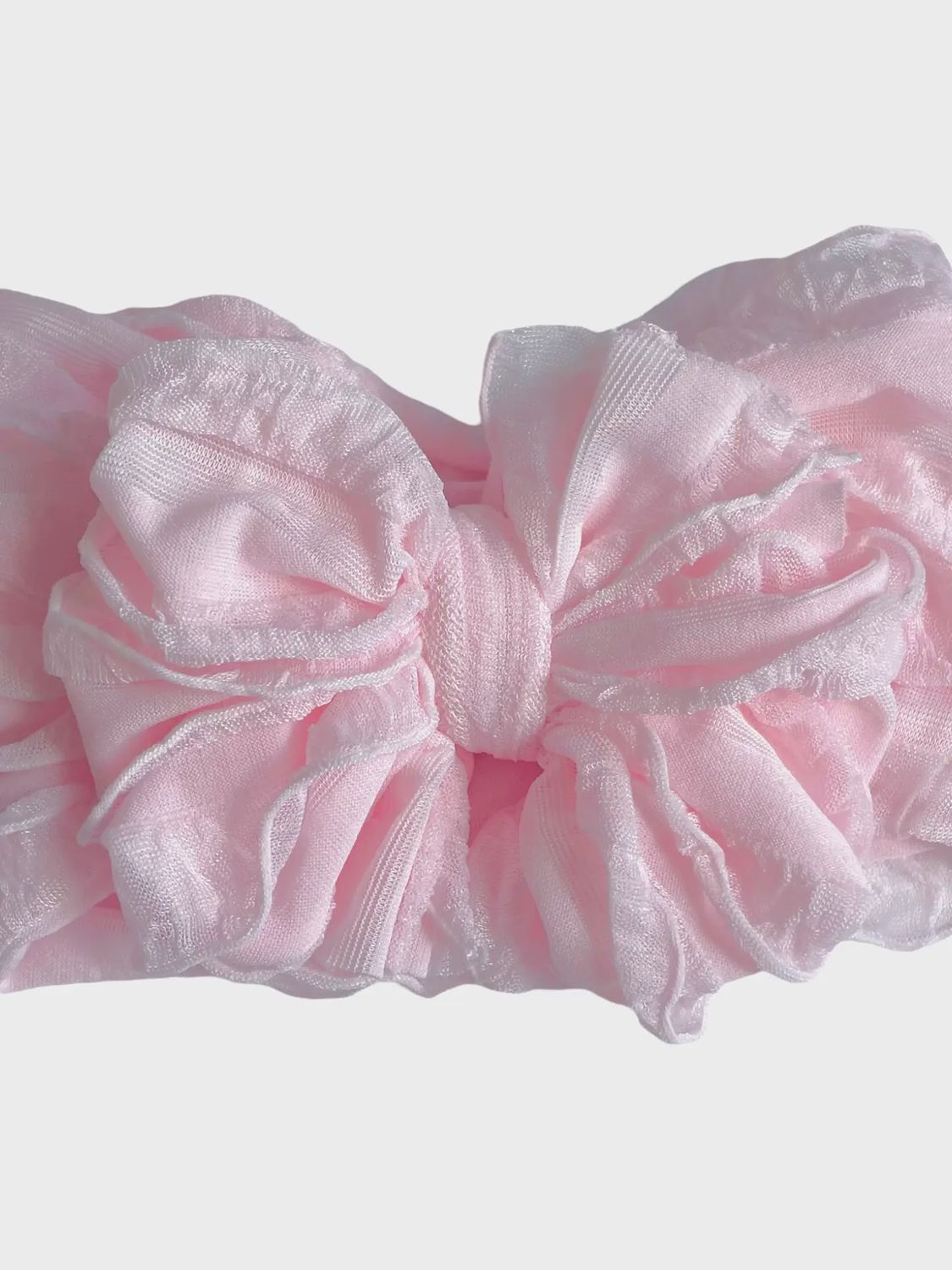 PERFECT PINK RUFFLED HEADBAND