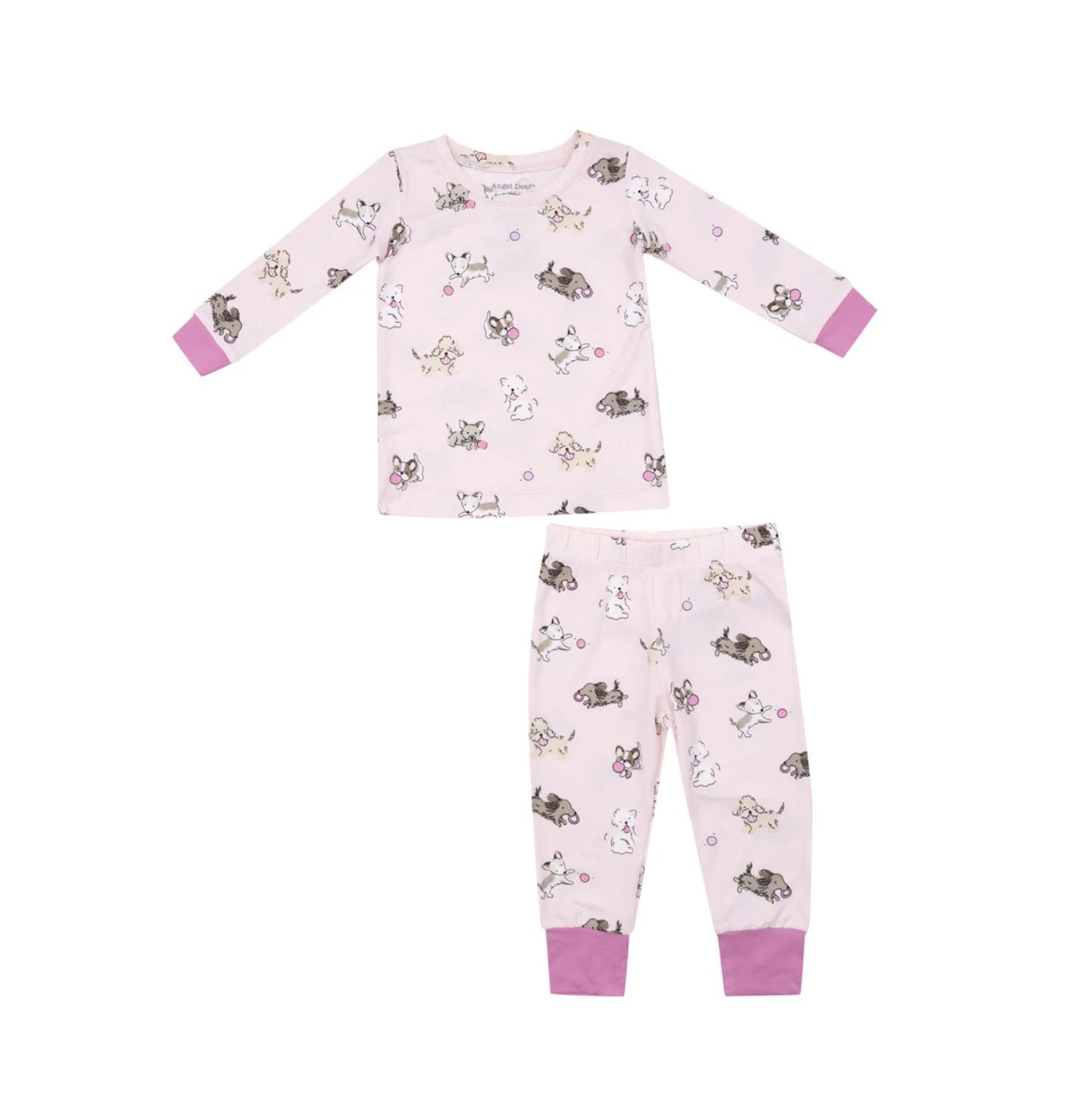 FLUFFY PUPPIES LONG SLEEVE LOUNGEWEAR SET