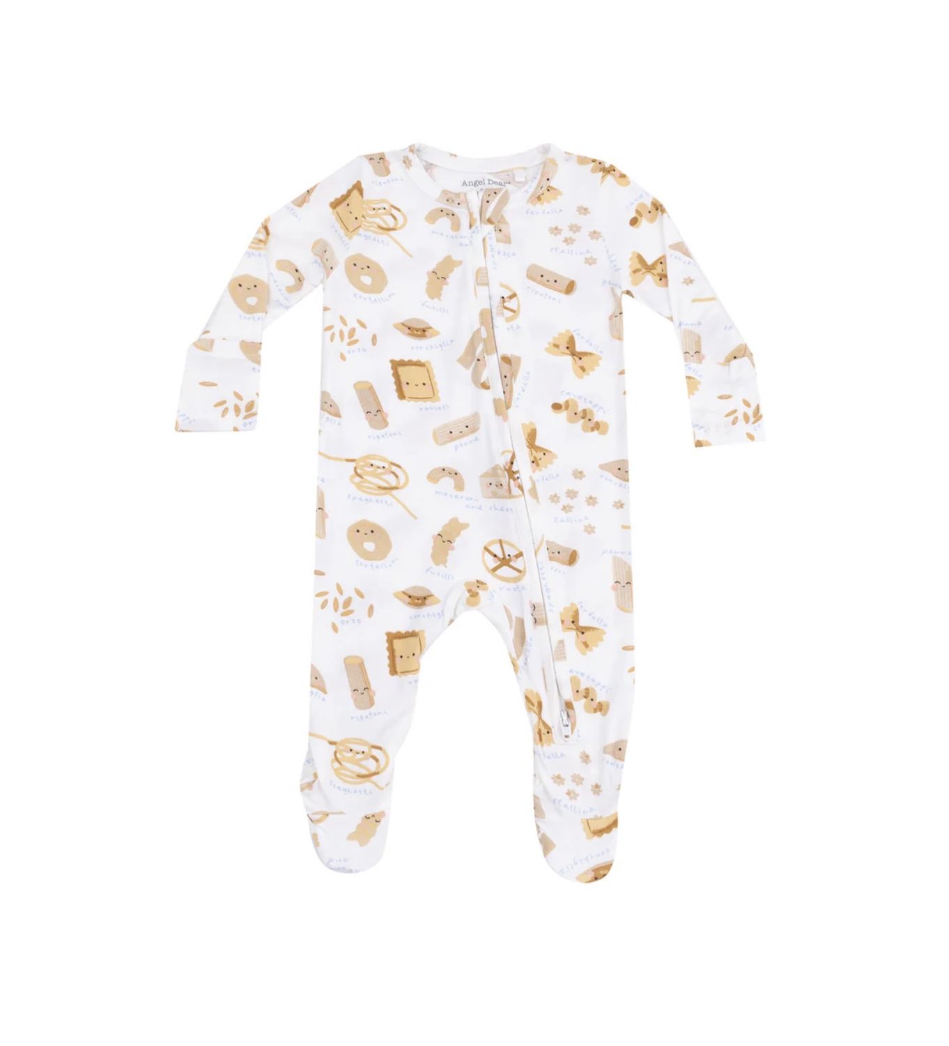 CUTE PASTA 2 WAY ZIPPER FOOTIE
