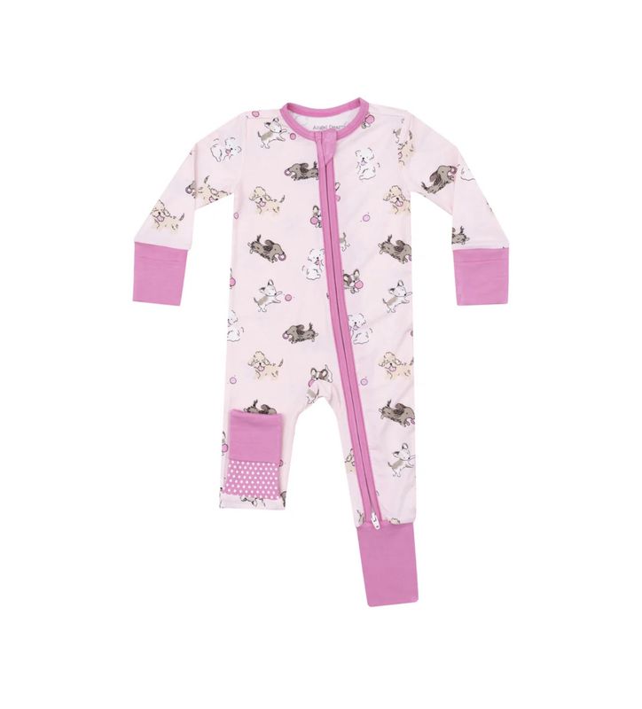 FLUFFY PUPPIES 2 WAY ZIPPER ROMPER