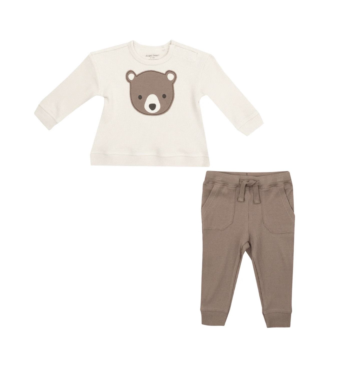 BABY BEAR APPLIQUE SWEATSHIRT + JOGGER