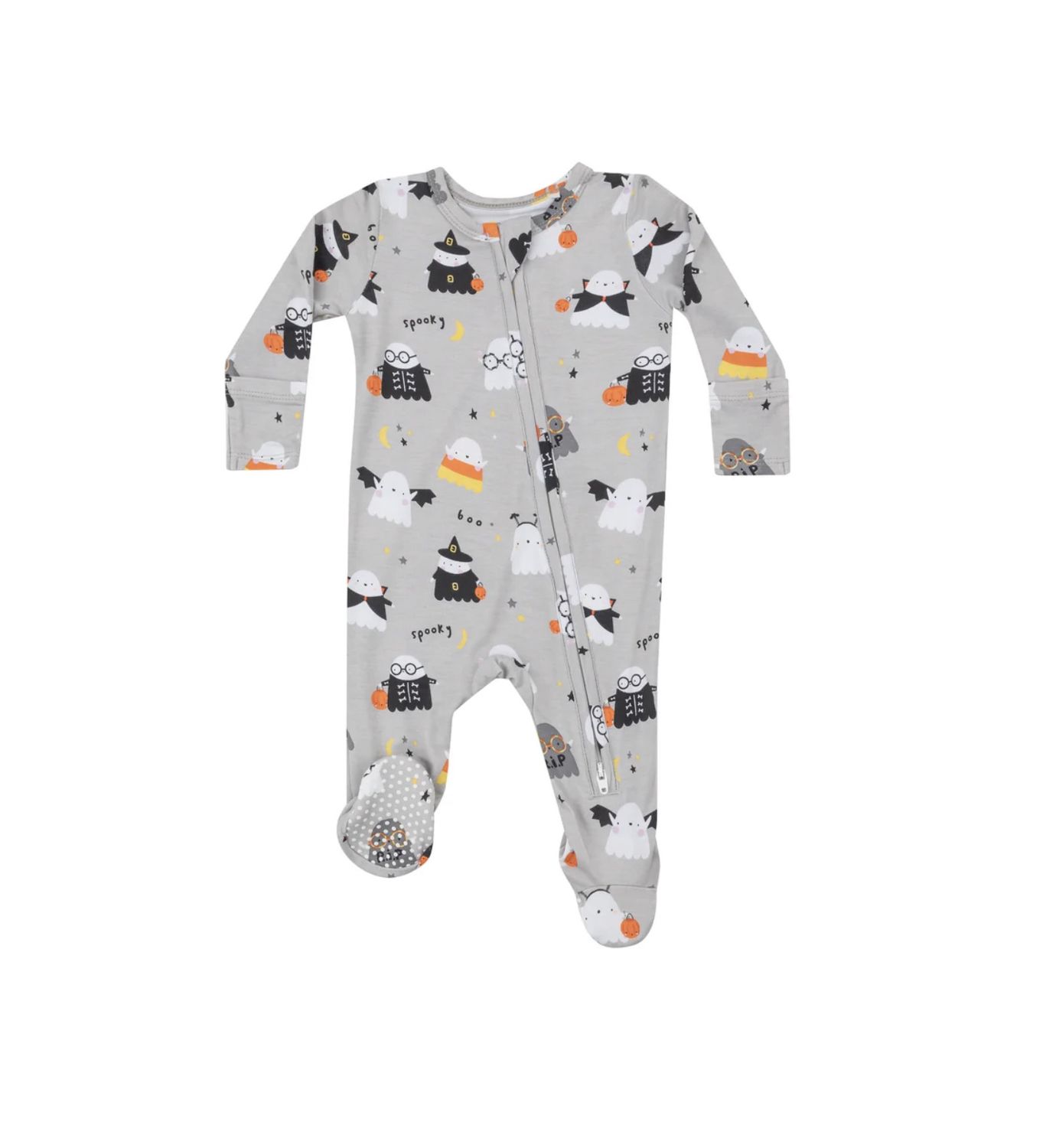 COSTUMED GHOST 2 WAY ZIPPER FOOTIE