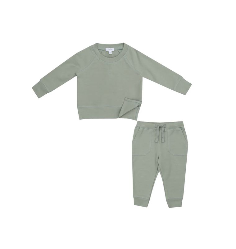 FRENCH TERRY DESERT SAGE RAGLAN SWEATSHIRT &amp; JOGGER