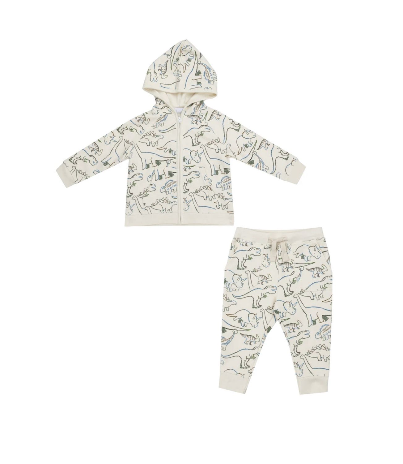 FRENCH TERRY ARTSY DINOS HOODIE &amp; JOGGER