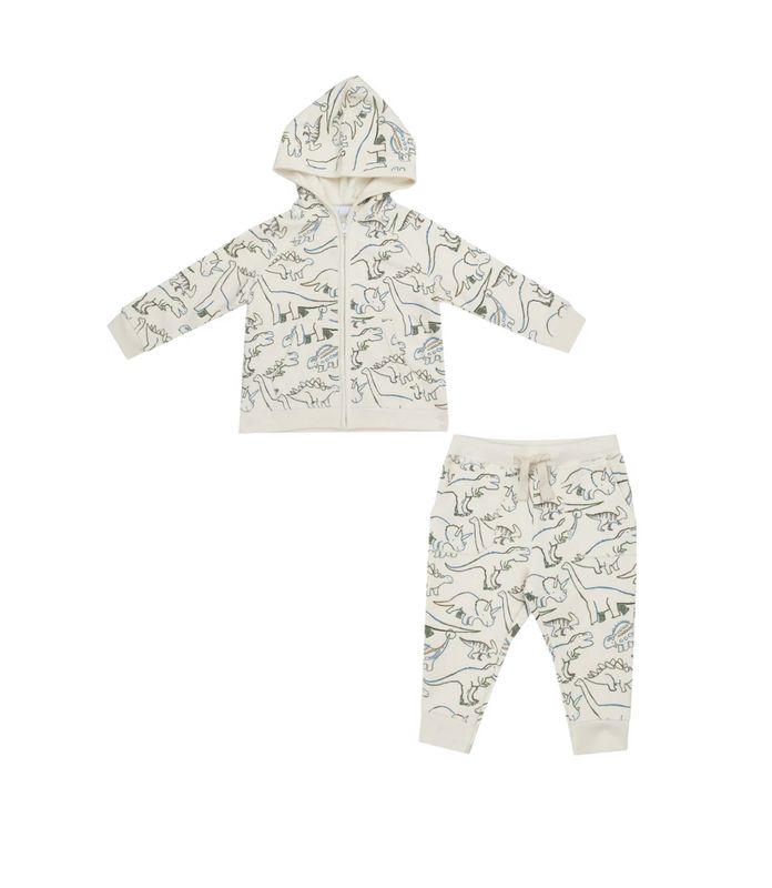 FRENCH TERRY ARTSY DINOS HOODIE &amp; JOGGER