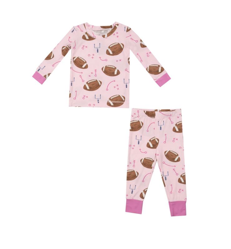 FOOTBALLS PINK LOUNGEWEAR SET