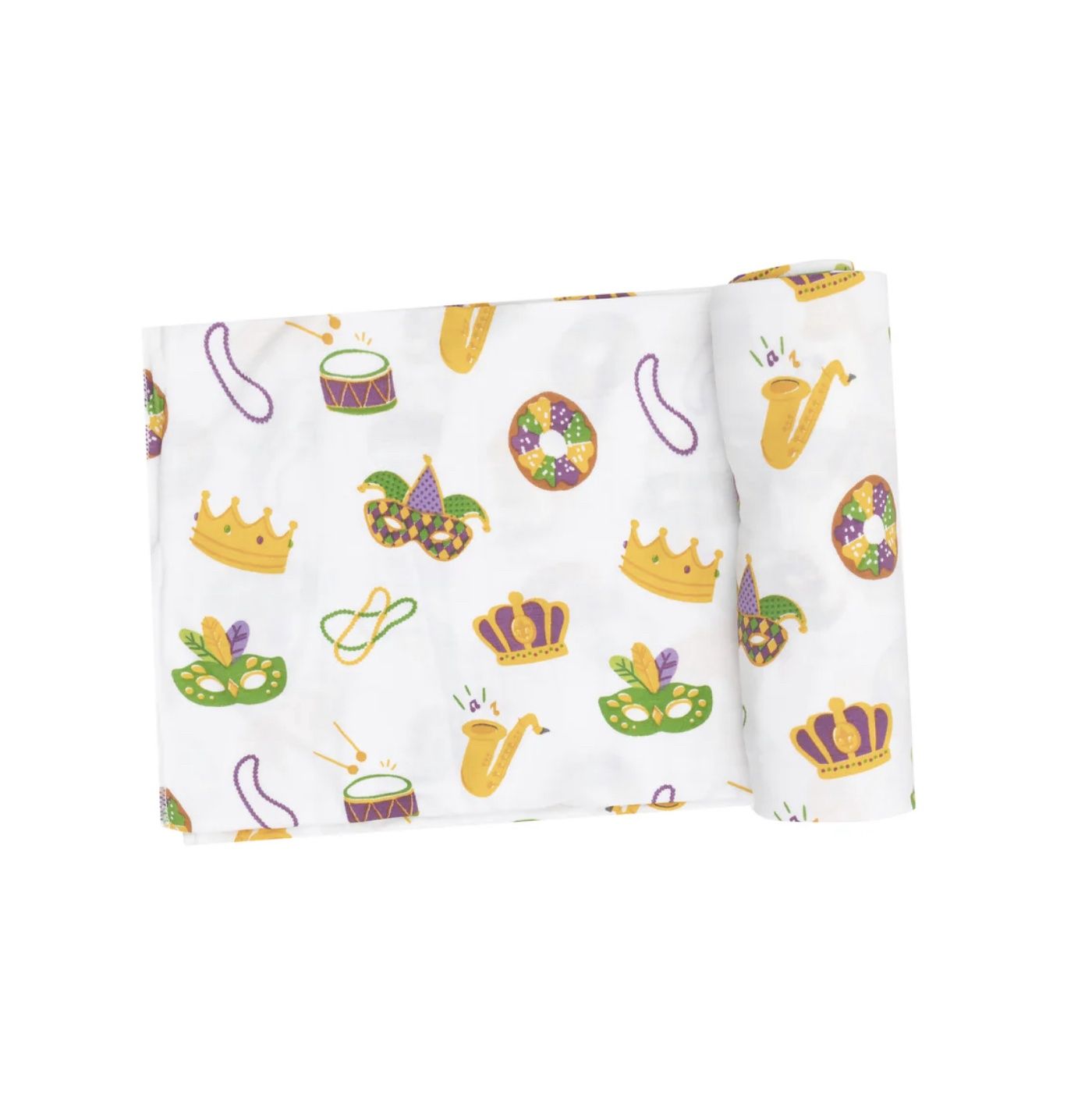 MARDI GRAS SWADDLE BLANKET