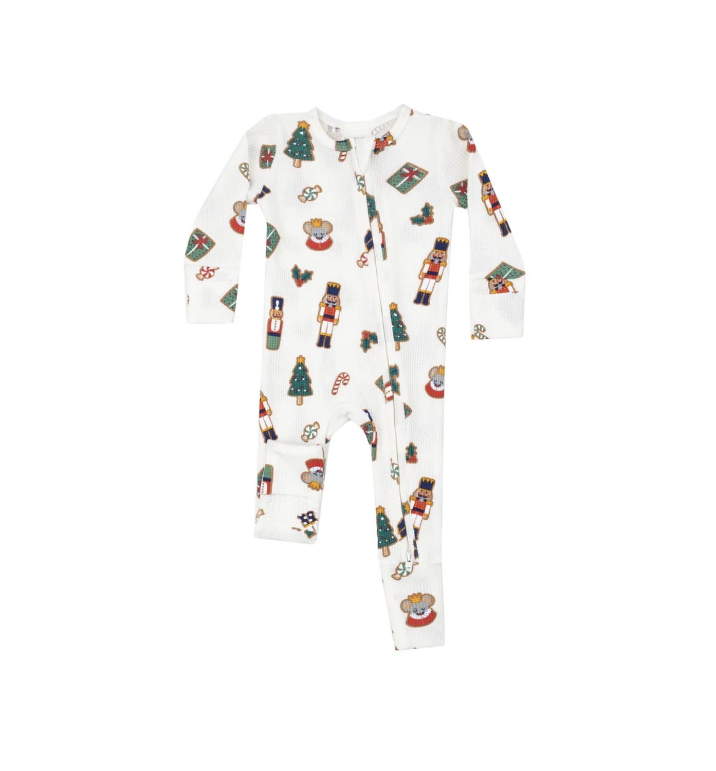 NUTCRACKER CHRISTMAS COOKIES 2 WAY ZIPPER ROMPER