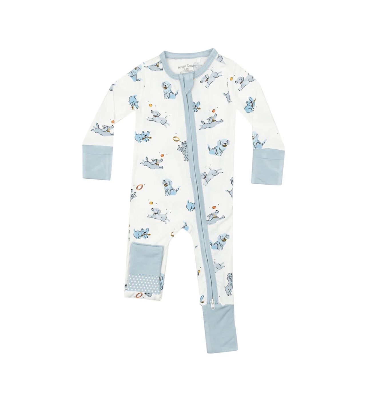 PLAYFUL PUPPIES 2 WAY ZIPPER ROMPER