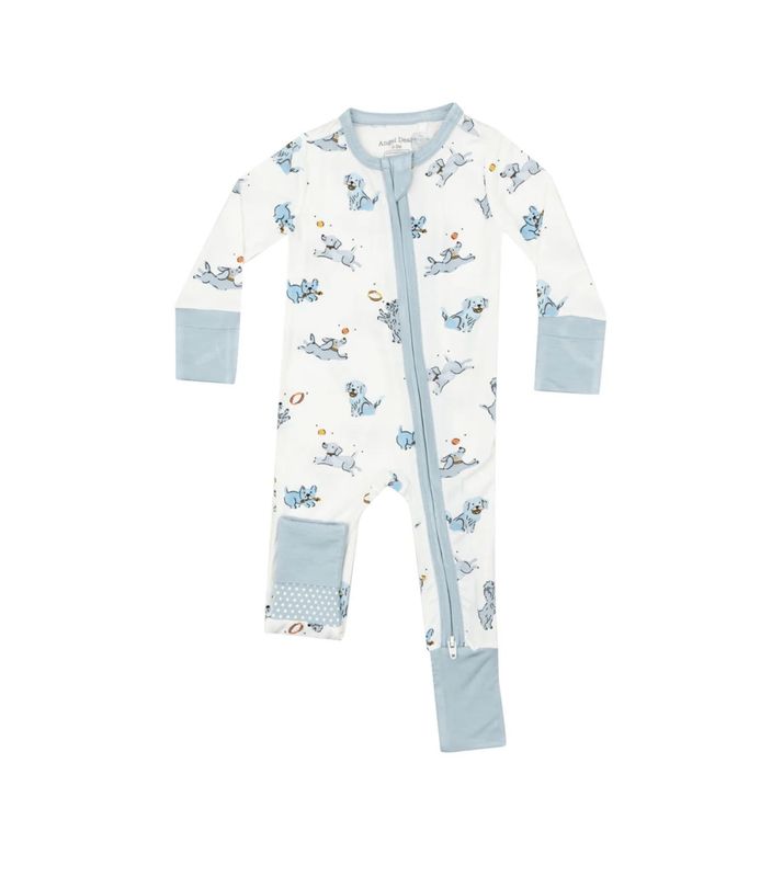 PLAYFUL PUPPIES 2 WAY ZIPPER ROMPER