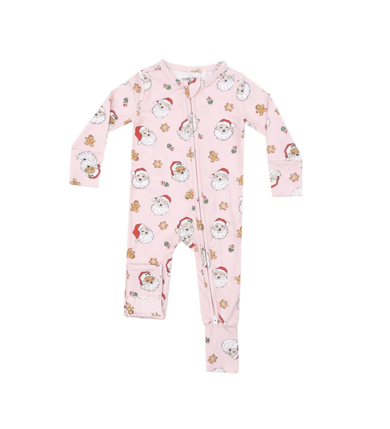 VINTAGE SANTAS PINK 2 WAY ZIPPER ROMPER