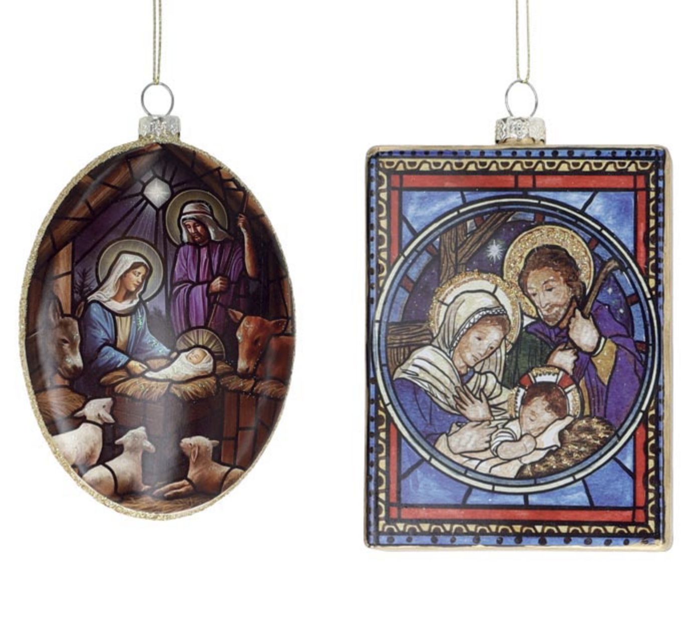 STAINED GLASS ORNAMENT