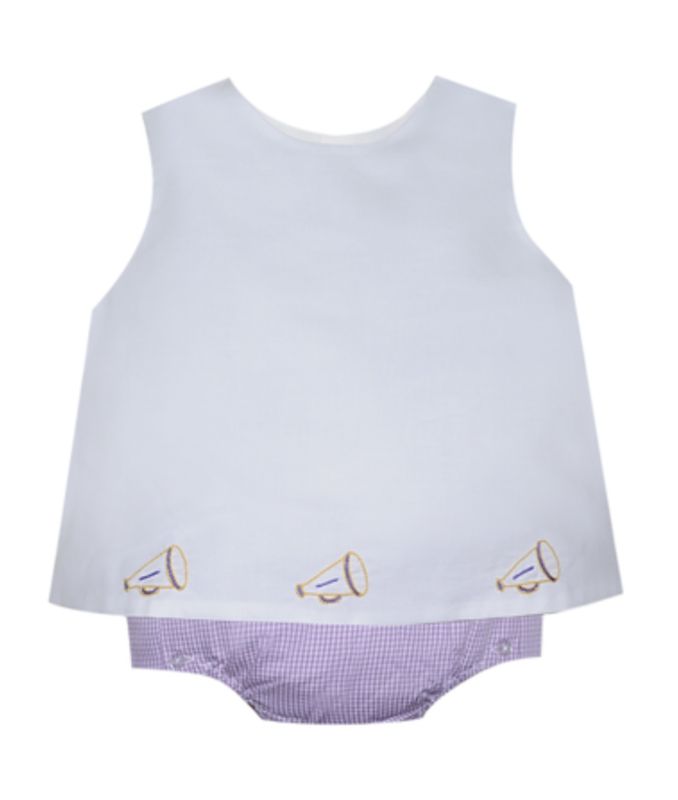 PURPLE &amp; GOLD GIRL DIAPER SET
