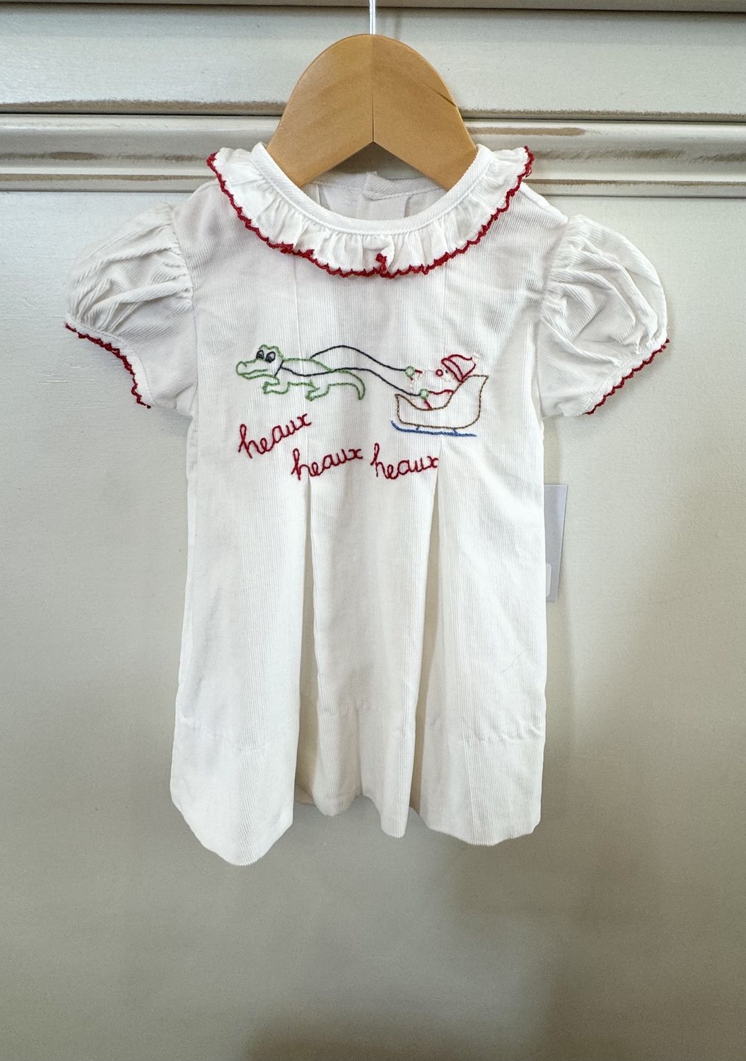 WHITE REESE DRESS- CAJUN SANTA