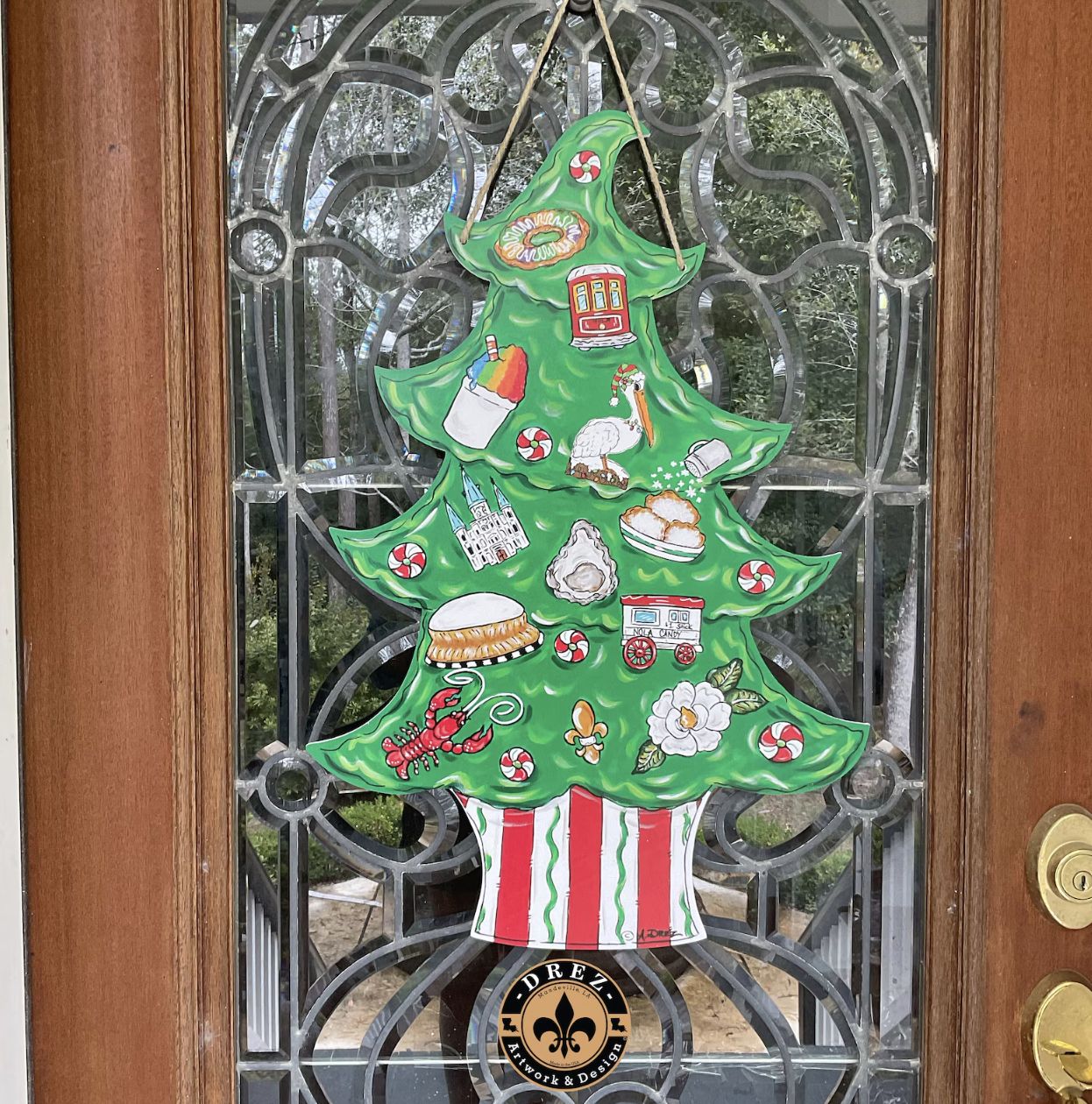 CHRISTMAS TREE DOOR HANGER