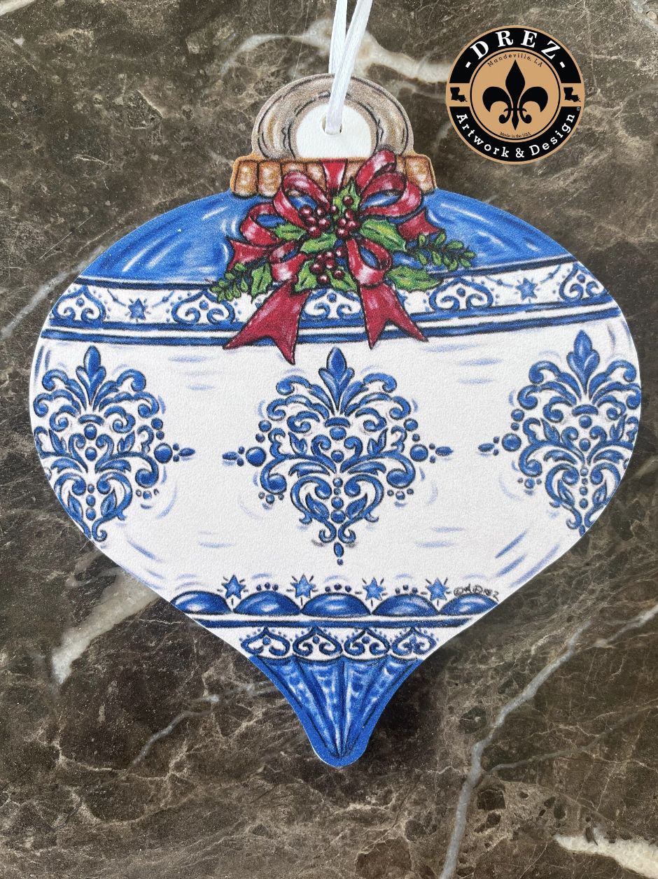 CHINOISERIE DROP ORNAMENT