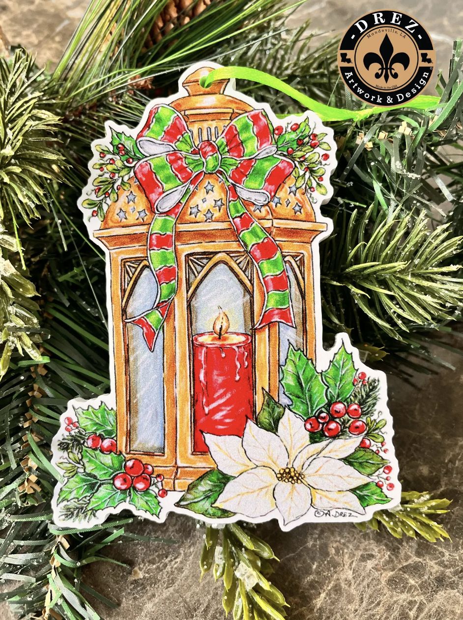 CHRISTMAS CANDLE ORNAMENT