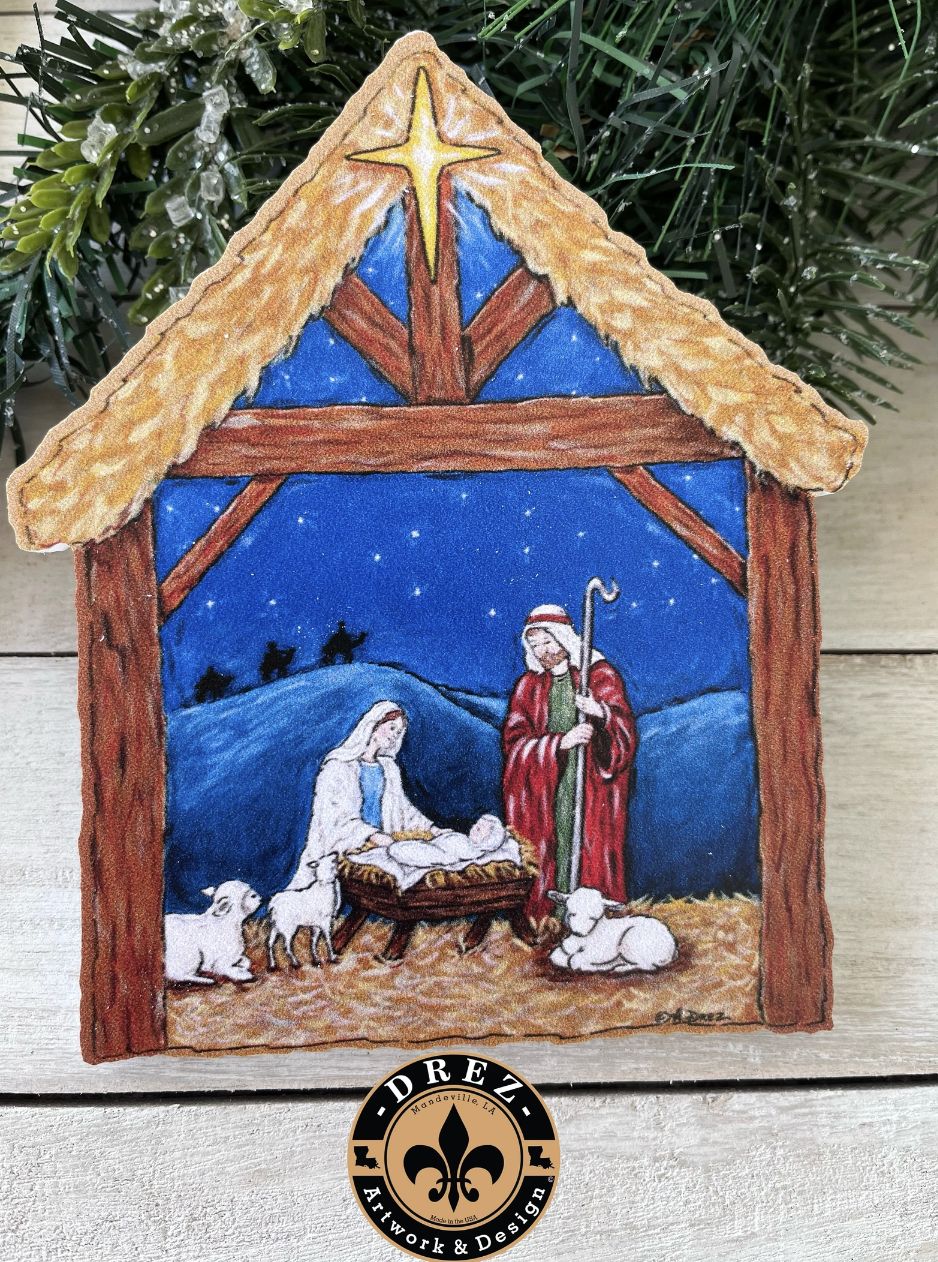 MANGER ORNAMENT