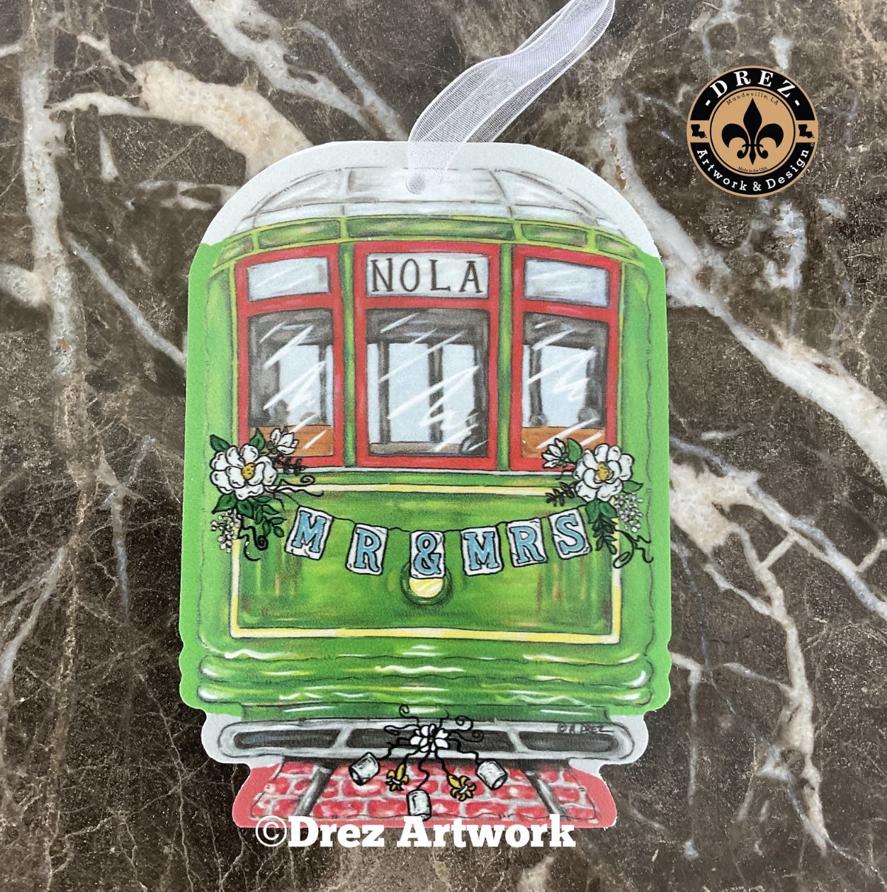 MR &amp; MRS STREETCAR ORNAMENT
