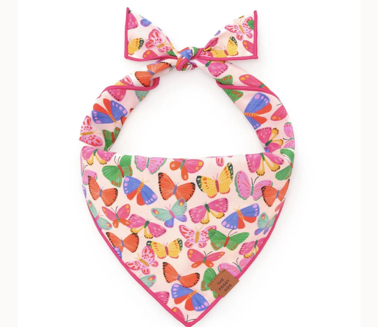 BRIGHT BUTTERFLIES DOG BANDANA