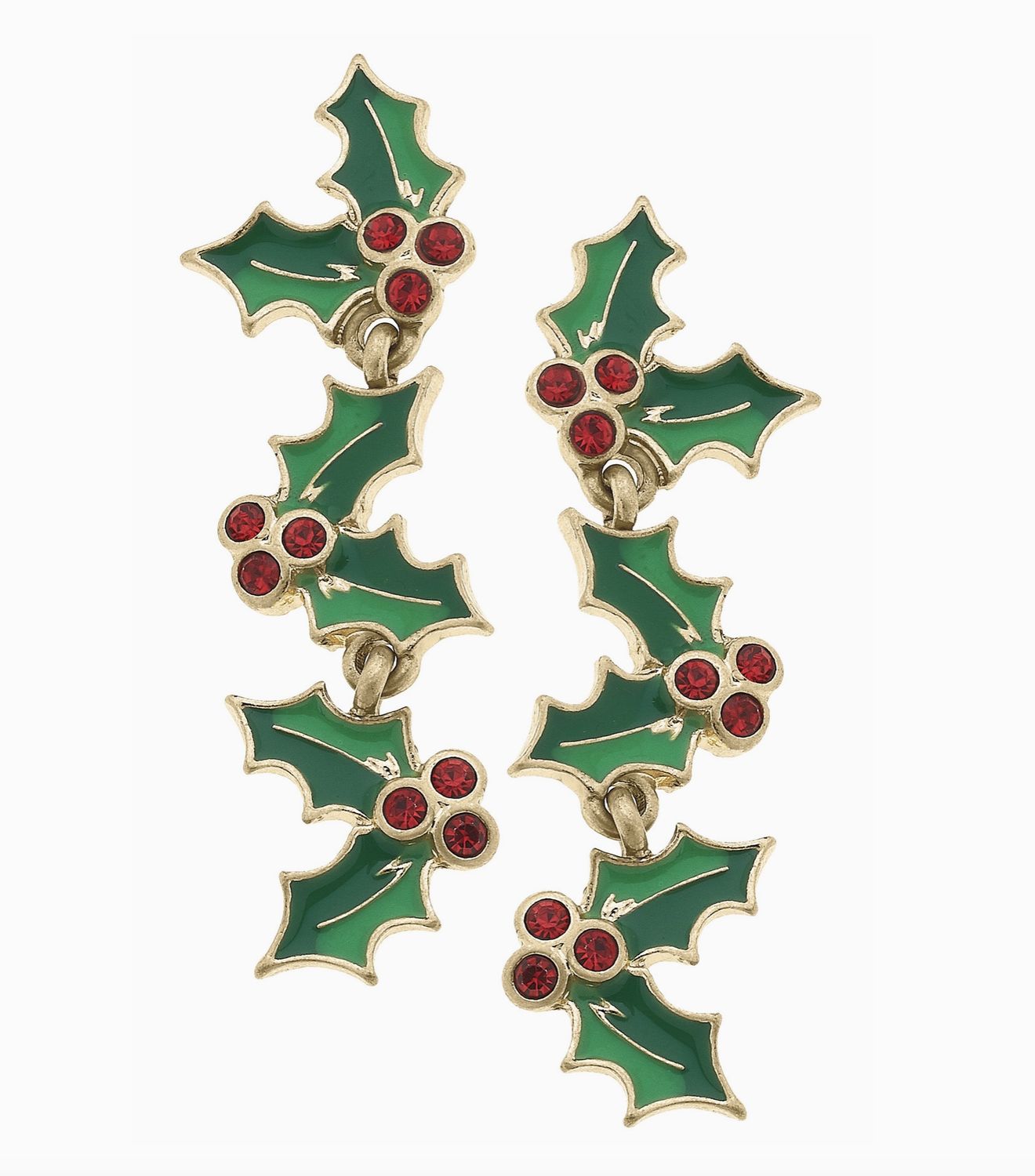 MEET ME UNDER THE MISTLETOE EARRINGS