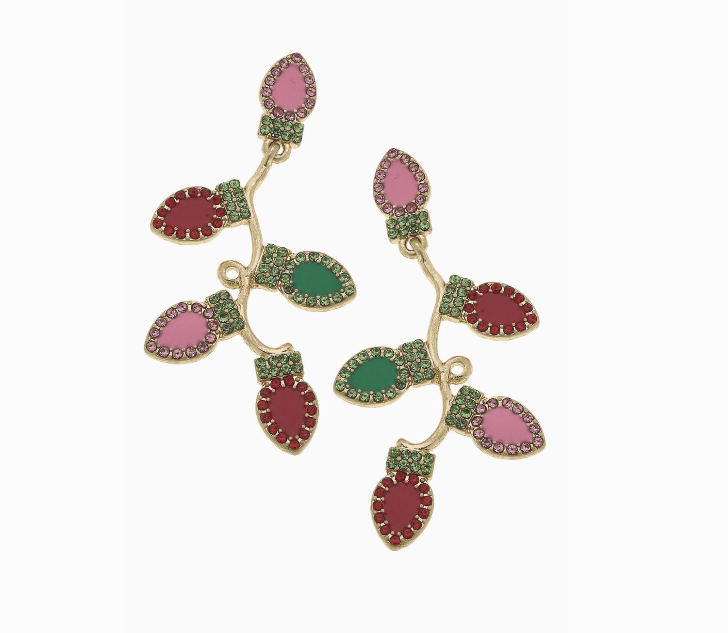 CHRISTMAS LIGHT EARRINGS