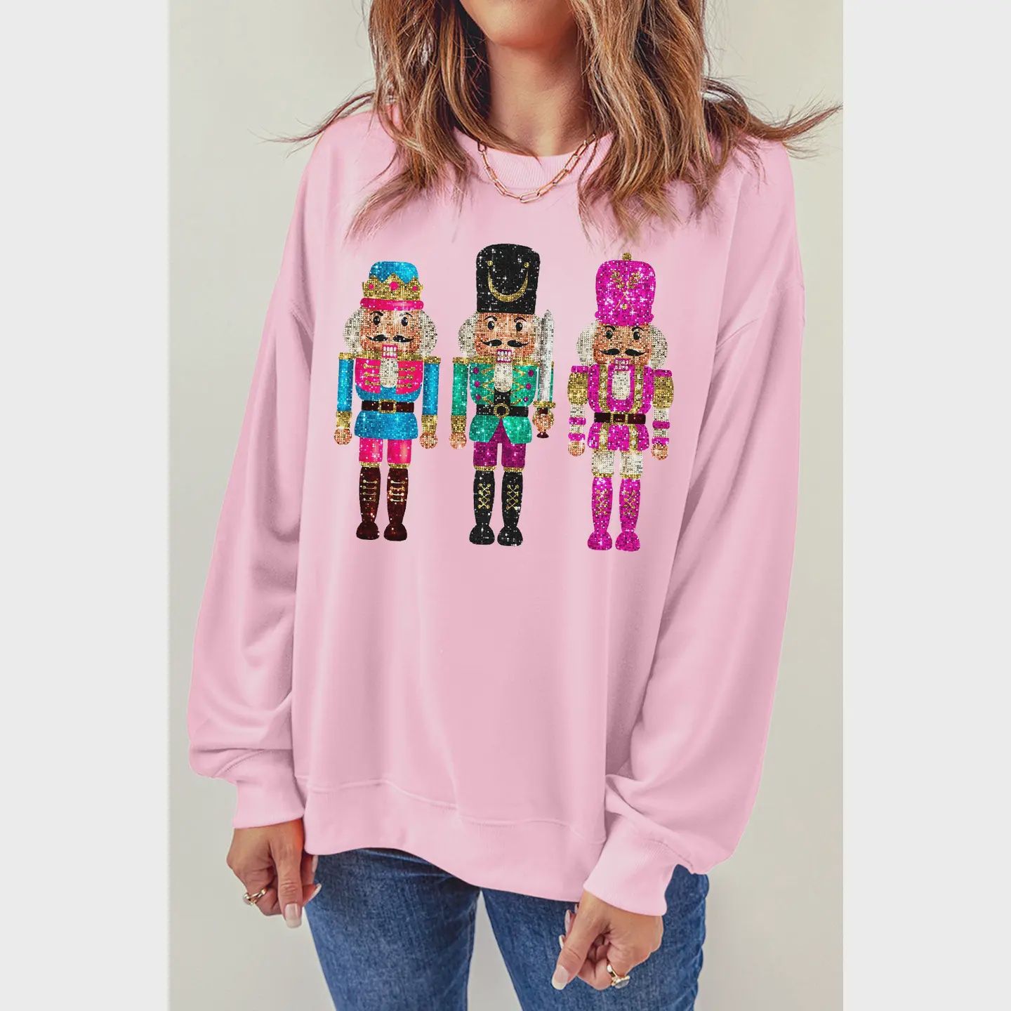 NUTCRACKER DROP SHOULDER SWEATSHIRT