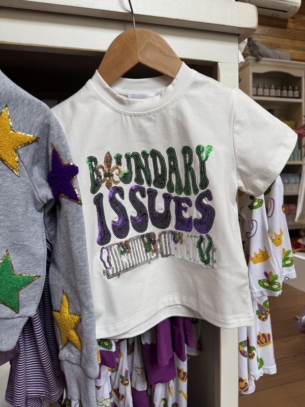 BOUNDARY ISSUES SEQUIN SHIRT