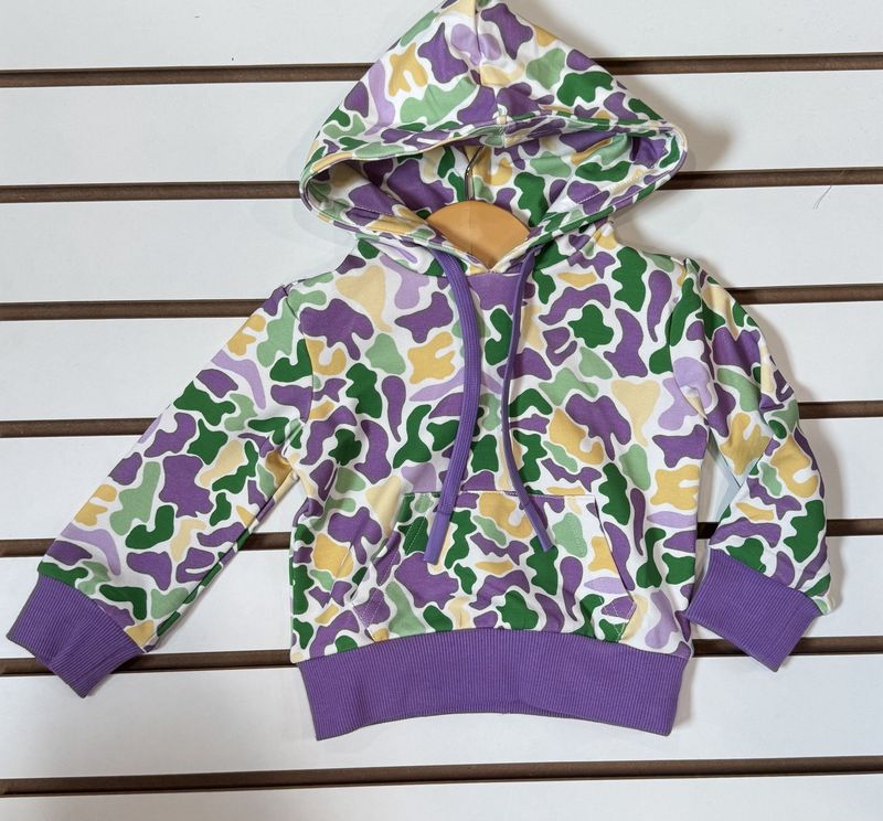 MARDI GRAS CAMO HOODIE